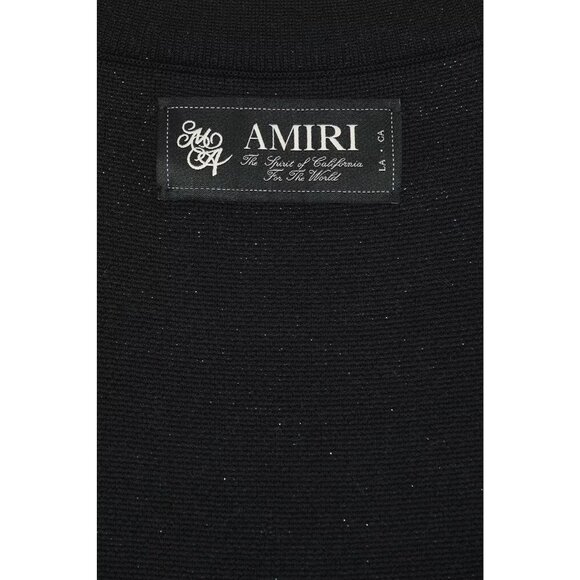 Amiri Spotlight Crewneck in Black Medium New Mens Wool Knit Sweater - Picture 4 of 15